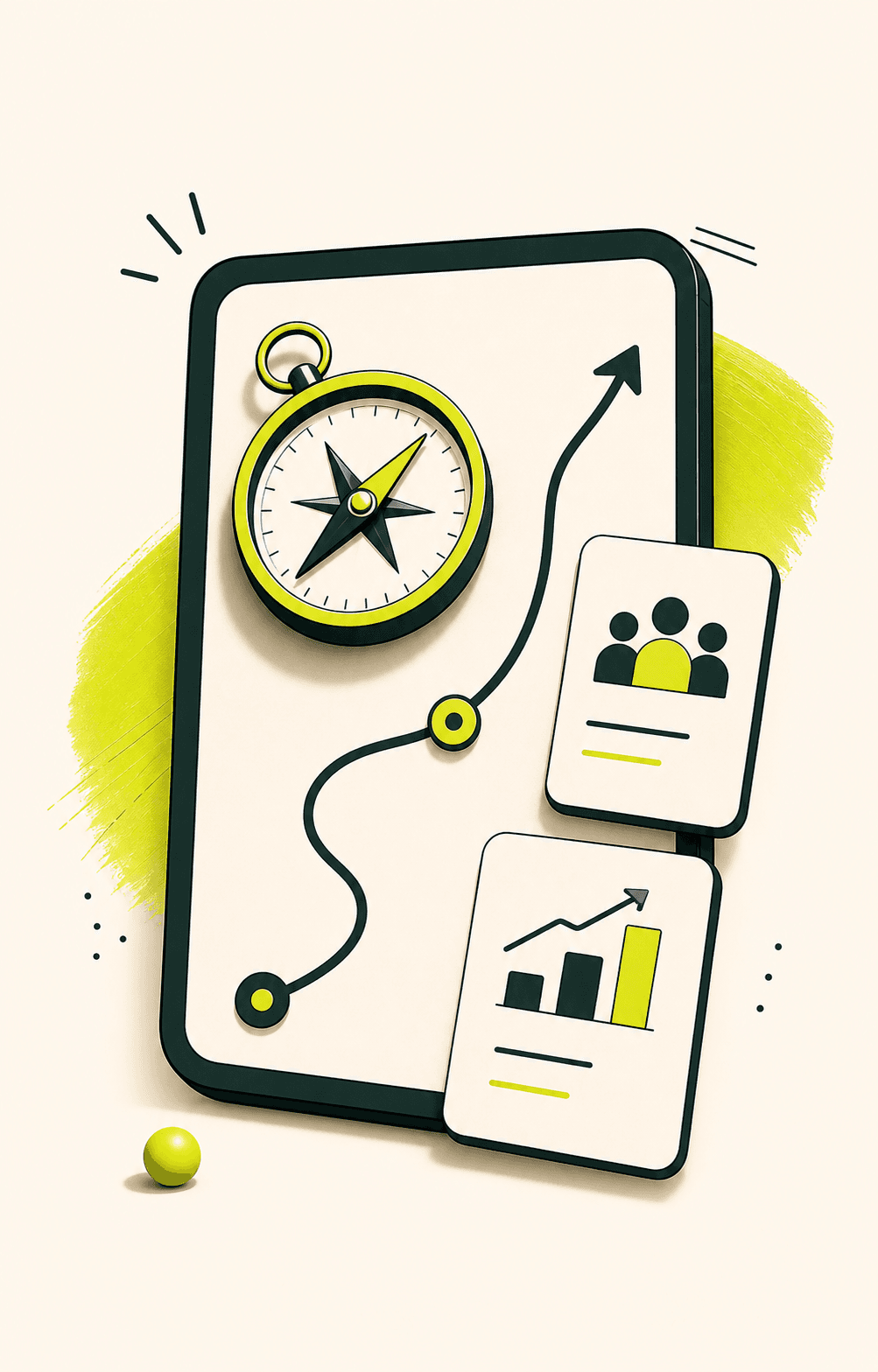 Strategy planning illustration for Digital Aura marketing services